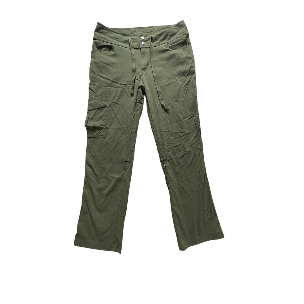 Columbia Women’s 10 Short Olive Green Omni‑Shield Nylon Hiking Pants Stretch EUC